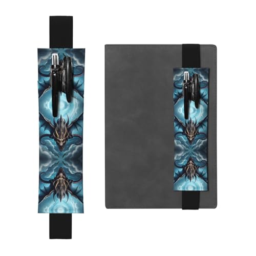 LLKGOT Leder-Stifthalter, Lesezeichen, fliegender Drache, Druck für Hardcover-Tagebücher, Tagebücher, Planer, verstellbarer Riemen LLKGOT Leder-Stifthalter, Lesezeichen, fliegender Drache, Druck für Hardcover-Tagebücher, Tagebücher, Planer, verstellbarer Riemen von LLKGOT