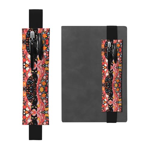LLKGOT Leder-Stifthalter, Lesezeichen, gepunktet, Katzendruck, für Hardcover-Tagebücher, Tagebücher, Planer, verstellbarer Riemen LLKGOT Leder-Stifthalter, Lesezeichen, gepunktet, Katzendruck, für Hardcover-Tagebücher, Tagebücher, Planer, verstellbarer Riemen von LLKGOT