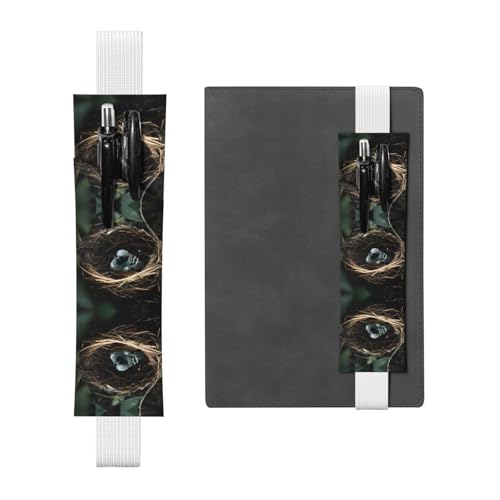LLKGOT Leder-Stifthalter, Lesezeichen, kleines Vogelnest, Druck für Hardcover-Tagebücher, Tagebücher, Planer, verstellbarer Riemen LLKGOT Leder-Stifthalter, Lesezeichen, kleines Vogelnest, Druck für Hardcover-Tagebücher, Tagebücher, Planer, verstellbarer Riemen von LLKGOT