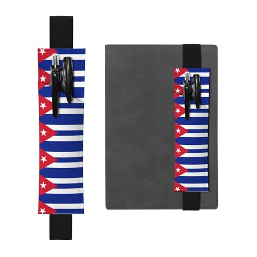 LLKGOT Leder-Stifthalter, Lesezeichen, kubanische Flagge, Druck für Hardcover-Tagebücher, Tagebücher, Planer, verstellbarer Riemen LLKGOT Leder-Stifthalter, Lesezeichen, kubanische Flagge, Druck für Hardcover-Tagebücher, Tagebücher, Planer, verstellbarer Riemen von LLKGOT