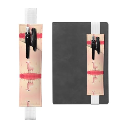 LLKGOT Leder-Stifthalter, Lesezeichen, rosa Schaf-Druck, für Hardcover-Tagebücher, Tagebücher, Planer, verstellbarer Riemen LLKGOT Leder-Stifthalter, Lesezeichen, rosa Schaf-Druck, für Hardcover-Tagebücher, Tagebücher, Planer, verstellbarer Riemen von LLKGOT