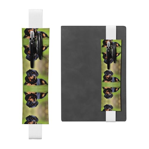 LLKGOT Leder-Stifthalter, Lesezeichen, rottweiler, Tapetendruck, für Hardcover-Tagebücher, Tagebücher, Planer, verstellbarer Riemen LLKGOT Leder-Stifthalter, Lesezeichen, rottweiler, Tapetendruck, für Hardcover-Tagebücher, Tagebücher, Planer, verstellbarer Riemen von LLKGOT