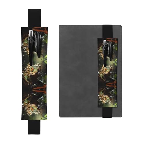 LLKGOT Leder-Stifthalter, Lesezeichen, stachelige Eidechsen, Druck für Hardcover-Tagebücher, Tagebücher, Planer, verstellbarer Riemen LLKGOT Leder-Stifthalter, Lesezeichen, stachelige Eidechsen, Druck für Hardcover-Tagebücher, Tagebücher, Planer, verstellbarer Riemen von LLKGOT
