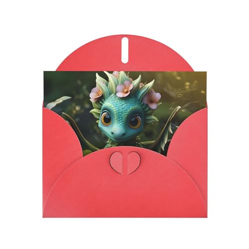 LLKGOT Magical Little Menglong Bilder-Grußkarte – Premium-Perlglanz-Papier, doppelseitiges Perlglanz-Design von LLKGOT