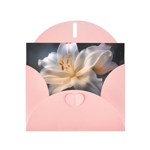 LLKGOT Magische Lilienbild-Grußkarte – Premium-Perlglanz-Papier, doppelseitiges Perlglanz-Design LLKGOT Magische Lilienbild-Grußkarte – Premium-Perlglanz-Papier, doppelseitiges Perlglanz-Design von LLKGOT