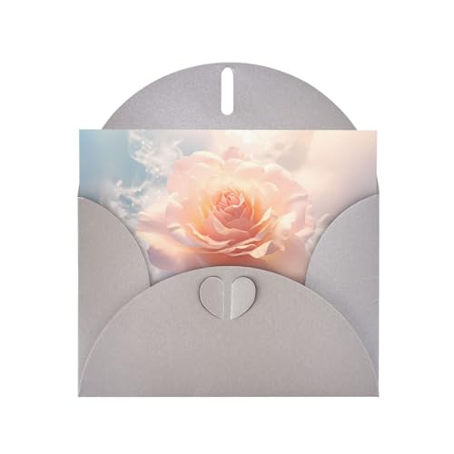 LLKGOT Magische weiße Rosen Bilder-Grußkarte – Premium-Perlglanz-Papier, doppelseitiges Perlmutt-Design LLKGOT Magische weiße Rosen Bilder-Grußkarte – Premium-Perlglanz-Papier, doppelseitiges Perlmutt-Design von LLKGOT