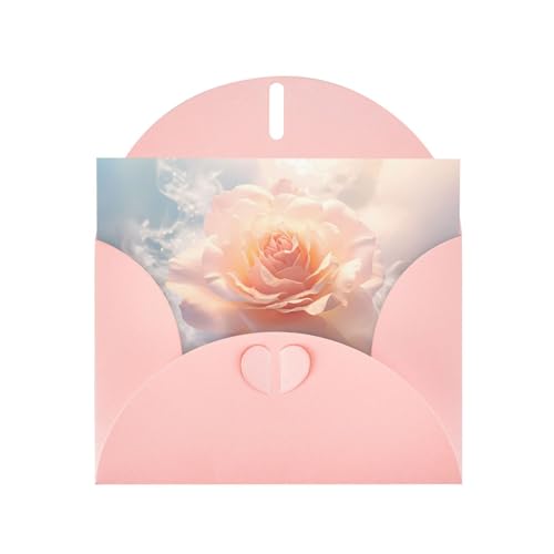 LLKGOT Magische weiße Rosen Bilder-Grußkarte – Premium-Perlglanz-Papier, doppelseitiges Perlmutt-Design LLKGOT Magische weiße Rosen Bilder-Grußkarte – Premium-Perlglanz-Papier, doppelseitiges Perlmutt-Design von LLKGOT