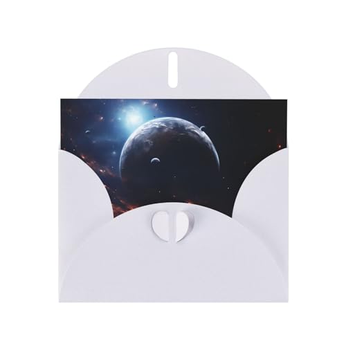 LLKGOT Magnificent Planet Bilder-Grußkarte – Premium-Perlglanz-Papier, doppelseitiges Perlmutt-Design LLKGOT Magnificent Planet Bilder-Grußkarte – Premium-Perlglanz-Papier, doppelseitiges Perlmutt-Design von LLKGOT