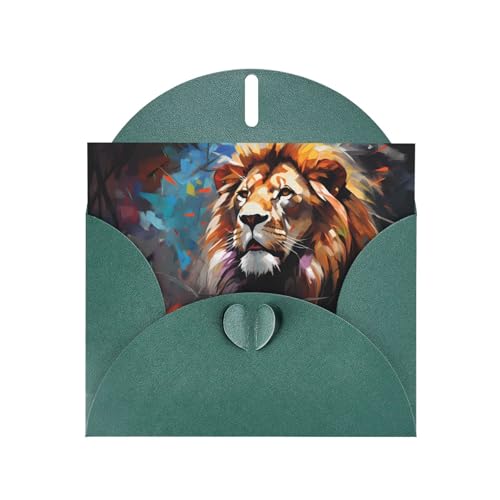 LLKGOT Majestic and Majestic Lion Picture Greeting Card - Premium Pearlescent Paper Double Sided Pearl Effect Design LLKGOT Majestic and Majestic Lion Picture Greeting Card - Premium Pearlescent Paper Double Sided Pearl Effect Design von LLKGOT