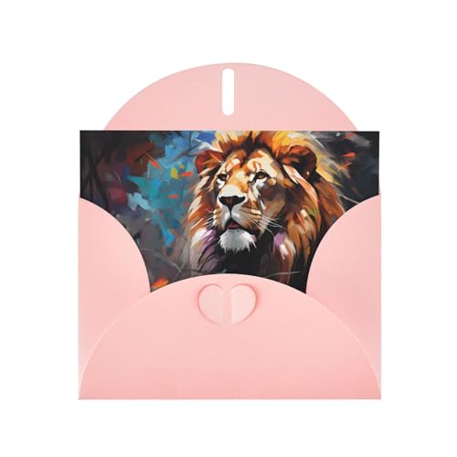 LLKGOT Majestic and Majestic Lion Picture Greeting Card - Premium Pearlescent Paper Double Sided Pearl Effect Design LLKGOT Majestic and Majestic Lion Picture Greeting Card - Premium Pearlescent Paper Double Sided Pearl Effect Design von LLKGOT