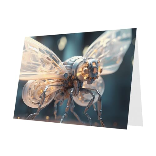 LLKGOT Mechanische Glühwürmchen-Grußkarte – Premium-Perlglanz-Papier, doppelseitiges Perlglanz-Design LLKGOT Mechanische Glühwürmchen-Grußkarte – Premium-Perlglanz-Papier, doppelseitiges Perlglanz-Design von LLKGOT