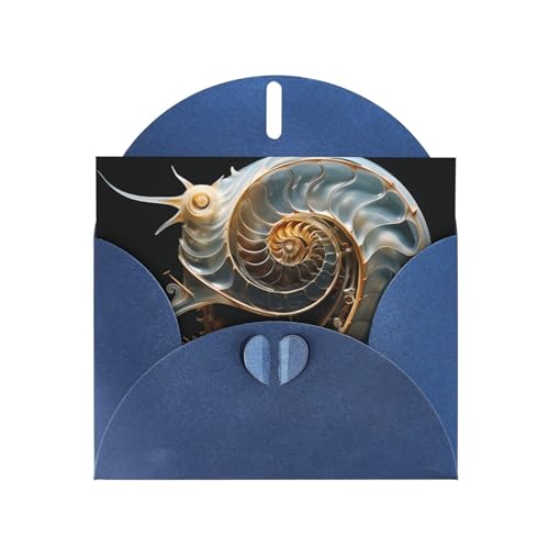 LLKGOT Mechanische Muschelbild-Grußkarte – Premium-Perlglanz-Papier, doppelseitiges Perlmutt-Design LLKGOT Mechanische Muschelbild-Grußkarte – Premium-Perlglanz-Papier, doppelseitiges Perlmutt-Design von LLKGOT