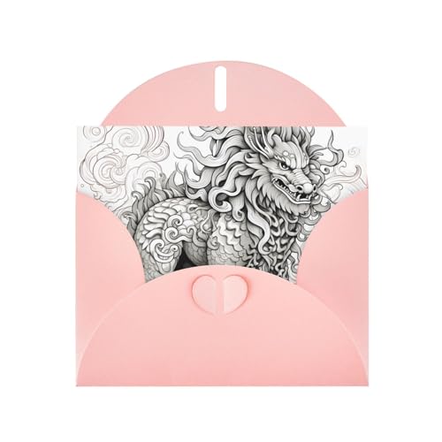 LLKGOT Mythologische Tierbild-Grußkarte – Premium-Perlglanz-Papier, doppelseitiges Perlglanz-Design LLKGOT Mythologische Tierbild-Grußkarte – Premium-Perlglanz-Papier, doppelseitiges Perlglanz-Design von LLKGOT