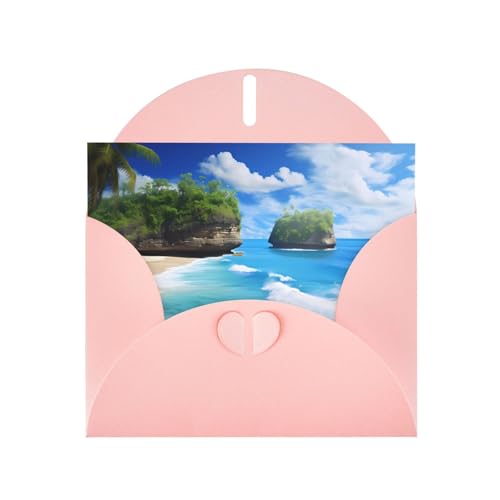 LLKGOT Schöne Strandbild-Grußkarte – Premium-Perlglanz-Papier, doppelseitiges Perlmutt-Design LLKGOT Schöne Strandbild-Grußkarte – Premium-Perlglanz-Papier, doppelseitiges Perlmutt-Design von LLKGOT