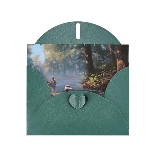 LLKGOT Stockenten-Schwimmbild-Grußkarte – Premium-Perlglanz-Papier, doppelseitiges Perlglanz-Design LLKGOT Stockenten-Schwimmbild-Grußkarte – Premium-Perlglanz-Papier, doppelseitiges Perlglanz-Design von LLKGOT