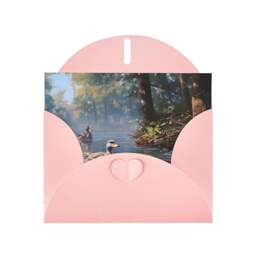 LLKGOT Stockenten-Schwimmbild-Grußkarte – Premium-Perlglanz-Papier, doppelseitiges Perlglanz-Design LLKGOT Stockenten-Schwimmbild-Grußkarte – Premium-Perlglanz-Papier, doppelseitiges Perlglanz-Design von LLKGOT