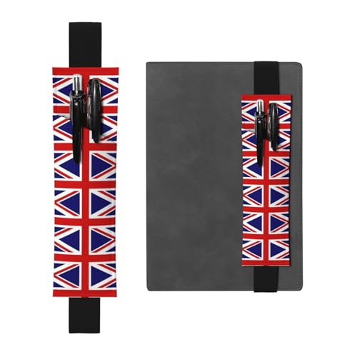 Leder-Stifthalter, Lesezeichen, LLKGOT mit britischer Flagge, Druck für Hardcover-Tagebücher, Tagebücher, Planer – verstellbarer Riemen Leder-Stifthalter, Lesezeichen, LLKGOT mit britischer Flagge, Druck für Hardcover-Tagebücher, Tagebücher, Planer – verstellbarer Riemen von LLKGOT