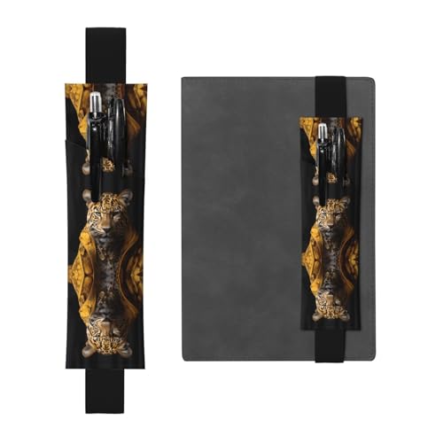 Leder-Stifthalter, Lesezeichen, Leopardenmuster in Lederjacke, Druck für Hardcover-Tagebücher, Tagebücher, Planer, verstellbarer Riemen, LLKGOT Leder-Stifthalter, Lesezeichen, Leopardenmuster in Lederjacke, Druck für Hardcover-Tagebücher, Tagebücher, Planer, verstellbarer Riemen, LLKGOT von LLKGOT