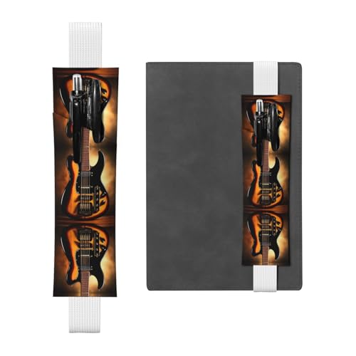 Leder Stifthalter Lesezeichen LLKGOT Instrumentalgitarre Druck für Hardcover Journals, Tagebücher, Planer - Verstellbarer Riemen Band Tasche Leder Stifthalter Lesezeichen LLKGOT Instrumentalgitarre Druck für Hardcover Journals, Tagebücher, Planer - Verstellbarer Riemen Band Tasche von LLKGOT