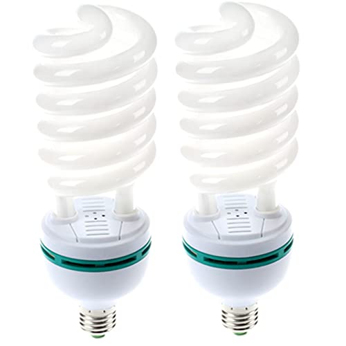LLKOZN 2X 105W (525W ÄQuiv.) 5500K Fotografie Tageslicht E27 Fassung CFL Birne von LLKOZN