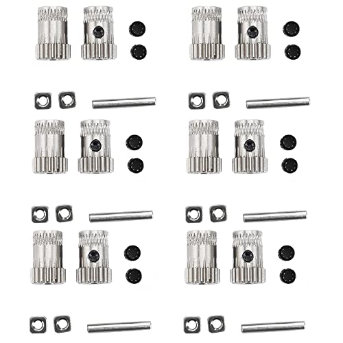 LLKOZN 6 Satz 3D Drucker Mk3 Antriebsrad Extruder Dual Gears Kit AntriebsräDer Extrusionsrad für Upgrade Prusa I3 Mk2 / Mk2S / Mk2.5 3D Drucker von LLKOZN