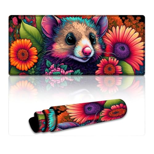 Fantasy Mouse Mauspad XXXL Mauspad (40x90x0,3cm) Tischunterlage rutschfeste Unterseite,Wasserdicht Und Schmutzabweisend,Geeignet Für PC,Laptop von LLONGKT
