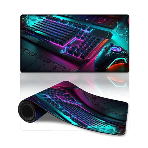 LLONGKT Computer-Mauspad, Gaming-Controller, erweitertes Mauspad (40 x 75 cm), Tastaturpad für Computer, Laptop, Büro und Zuhause von LLONGKT