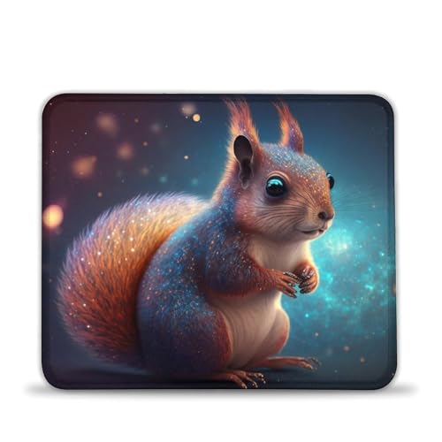 LLONGKT Eichhörnchen-Mauspad 20x24cm, Mauspad, Schreibtischunterlage mit Rutschfester Gummiunterseite, kompatibel mit Laser- und optischen Mäusen LLONGKT Eichhörnchen-Mauspad 20x24cm, Mauspad, Schreibtischunterlage mit Rutschfester Gummiunterseite, kompatibel mit Laser- und optischen Mäusen von LLONGKT