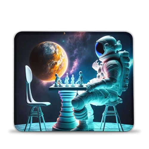 LLONGKT Gaming-Mauspad Chess Universe 20x24cm, Schreibtischunterlage, rutschfeste Gummiunterseite, genähte Kanten, tragbares Mauspad für Computer und Laptop LLONGKT Gaming-Mauspad Chess Universe 20x24cm, Schreibtischunterlage, rutschfeste Gummiunterseite, genähte Kanten, tragbares Mauspad für Computer und Laptop von LLONGKT