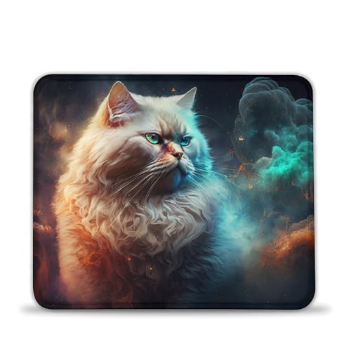LLONGKT Gaming-Mauspad mit Perserkatzen-Nebel 20x24cm, Mauspad, Schreibtischunterlage, Glatte Bedienoberfläche, rutschfeste Gummiunterseite, mikrogestrickte Nähte an den Kanten LLONGKT Gaming-Mauspad mit Perserkatzen-Nebel 20x24cm, Mauspad, Schreibtischunterlage, Glatte Bedienoberfläche, rutschfeste Gummiunterseite, mikrogestrickte Nähte an den Kanten von LLONGKT