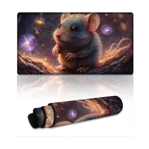 LLONGKT Maus-Gaming-Mauspad, lang, XXL-Mauspads (40 x 75 x 0,3 cm), Mäusepad für Büro und Gaming, rutschfeste Gummiunterseite von LLONGKT