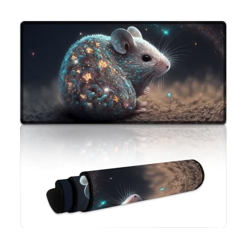LLONGKT Maus Gaming Mauspad Lange L Mauspads (30x60x0,3cm) Große Schreibtischunterlage mit Rutschfester Unterseite und genähtem Rand für Gaming Büroarbeit von LLONGKT