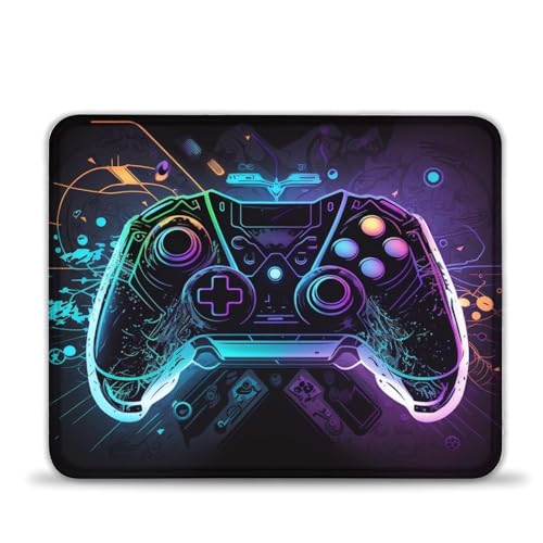 LLONGKT Mauspad Game Neon Mouse Pad Schreibtischunterlage mit Rutschfester Unterseite aus Naturkautschuk für Gamer/Desktop/Büro/Zuhause (25x30cm) von LLONGKT