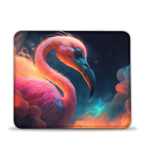 LLONGKT Mauspad Nebula Flamingo 20x24cm Waschbares Mauspad mit Rutschfester Gummiunterseite, kompatibel mit Laser- und optischen Mäusen LLONGKT Mauspad Nebula Flamingo 20x24cm Waschbares Mauspad mit Rutschfester Gummiunterseite, kompatibel mit Laser- und optischen Mäusen von LLONGKT