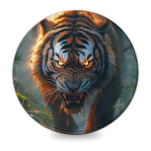LLONGKT Mauspad The Roaming Tigers 20x20cm Rutschfestes Gummi-Mauspad mit Rutschfester Gummiunterseite, kompatibel mit Laser- und optischen Mäusen LLONGKT Mauspad The Roaming Tigers 20x20cm Rutschfestes Gummi-Mauspad mit Rutschfester Gummiunterseite, kompatibel mit Laser- und optischen Mäusen von LLONGKT