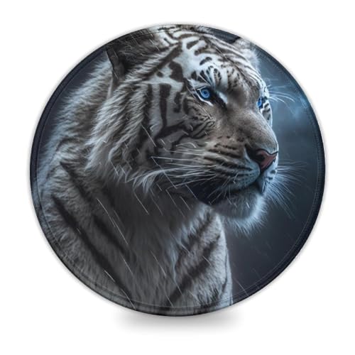 LLONGKT Mauspad Tiger 20x20cm, genähte Kanten, Wasserabweisende Oberfläche, genähte Kanten, rutschfeste Unterseite, passend für den Schreibtisch im Büro/zu Hause LLONGKT Mauspad Tiger 20x20cm, genähte Kanten, Wasserabweisende Oberfläche, genähte Kanten, rutschfeste Unterseite, passend für den Schreibtisch im Büro/zu Hause von LLONGKT
