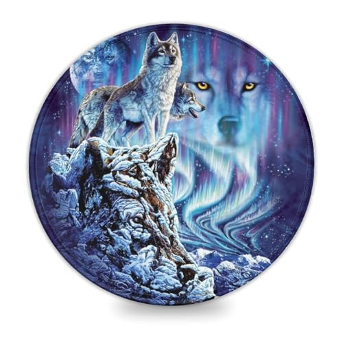 LLONGKT Mauspad Wolf 20x20cm Rutschfestes Gummi-Mauspad mit Rutschfester Gummiunterseite, kompatibel mit Laser- und optischen Mäusen LLONGKT Mauspad Wolf 20x20cm Rutschfestes Gummi-Mauspad mit Rutschfester Gummiunterseite, kompatibel mit Laser- und optischen Mäusen von LLONGKT