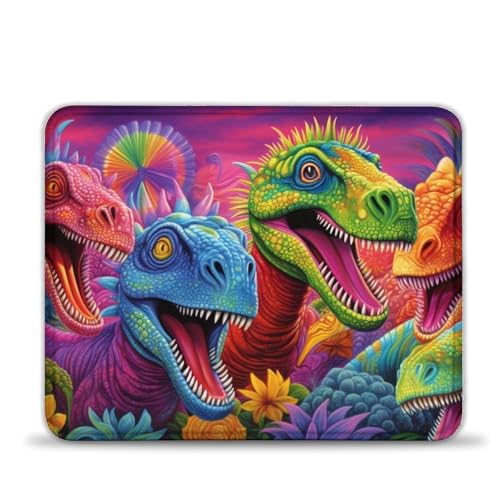 LLONGKT Mauspad mit Dinosauriern der Antike 25x30cm, genähte Kanten, Mauspad mit Rutschfester Gummiunterseite, kompatibel mit Laser- und optischen Mäusen LLONGKT Mauspad mit Dinosauriern der Antike 25x30cm, genähte Kanten, Mauspad mit Rutschfester Gummiunterseite, kompatibel mit Laser- und optischen Mäusen von LLONGKT