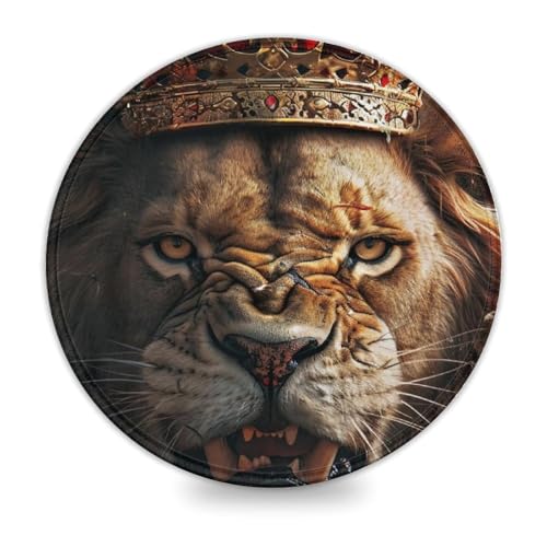 LLONGKT Rundes Gaming-Mauspad, mittelalterlicher Löwe 20x20cm, Mauspad mit hochwertiger Textur, für Damen und Kinder, kabellose Maus, Laptops, Tastaturablage, Homeoffice, Reisen LLONGKT Rundes Gaming-Mauspad, mittelalterlicher Löwe 20x20cm, Mauspad mit hochwertiger Textur, für Damen und Kinder, kabellose Maus, Laptops, Tastaturablage, Homeoffice, Reisen von LLONGKT