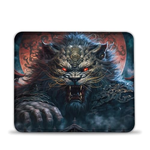 Mauspad mit Löwenmotiv 20x24cm, Schreibtischunterlage für Computer, Büro-Schreibtischzubehör, süßes Schreibtischzubehör, lustiges Geschenk für Kollegen Mauspad mit Löwenmotiv 20x24cm, Schreibtischunterlage für Computer, Büro-Schreibtischzubehör, süßes Schreibtischzubehör, lustiges Geschenk für Kollegen von LLONGKT