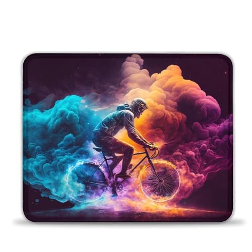 Mousepad Buntes Fahrrad 25x30cm Wasserdichtes Mousepad für Computer, Büro Schreibtischzubehör, Süßes Schreibtischzubehör Lustiges Geschenk für Kollegen Mousepad Buntes Fahrrad 25x30cm Wasserdichtes Mousepad für Computer, Büro Schreibtischzubehör, Süßes Schreibtischzubehör Lustiges Geschenk für Kollegen von LLONGKT