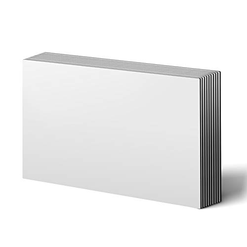 LLPT Trocken Abwischbare Magnetfolien | 6 Packungen | 15 CM x 21 CM | Wiederverwendbar Magnetfolie Zuschneidbare Aufkleber Notizen | für Kühlschrank Schreibtisch Regal DIY Whiteboard(MSW598) | Weiß von LLPT