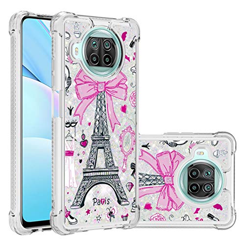 Hülle kompatibel mit Xiaomi Mi 10T lite 5G Glitzer Handyhülle, Glitzer Flüssigkeit schwimmend Treibsand Stoßfest Schutzhülle Weich TPU Bumper Silikon Clear Cover Case Hülle, Bogenturm Hülle kompatibel mit Xiaomi Mi 10T lite 5G Glitzer Handyhülle, Glitzer Flüssigkeit schwimmend Treibsand Stoßfest Schutzhülle Weich TPU Bumper Silikon Clear Cover Case Hülle, Bogenturm von LLSHN