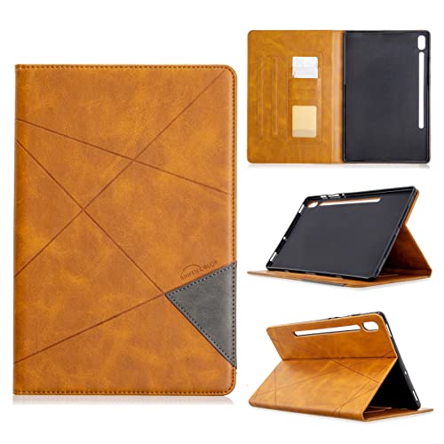 LLSHN Tablet Hülle kompatibel für Samsung Galaxy Tab S6 10.5 2019 SM-T860 / T865 Hülle Case PU Leder Tasche Schutzhülle Flip Brieftasche Stand Cover mit Kartenfach, Gelb LLSHN Tablet Hülle kompatibel für Samsung Galaxy Tab S6 10.5 2019 SM-T860 / T865 Hülle Case PU Leder Tasche Schutzhülle Flip Brieftasche Stand Cover mit Kartenfach, Gelb von LLSHN