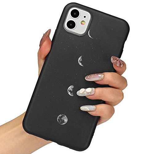 LLZ.COQUE Handyhülle Kompatibel mit iPhone 11 Hülle Gänseblümchen Schutzhülle TPU Hülle Slim Case Cover Mond matt Handyhülle für iPhone 11 Case Mond von LLZ.COQUE