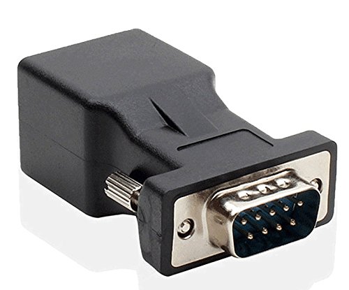 LM YN DB9 RS232 COM-Stecker auf RJ45-Buchse, DB9 serielle Port-Verlängerung auf LAN CAT5 CAT6 RJ45 Netzwerk-Ethernet-Kabel-Adapter von LM YN