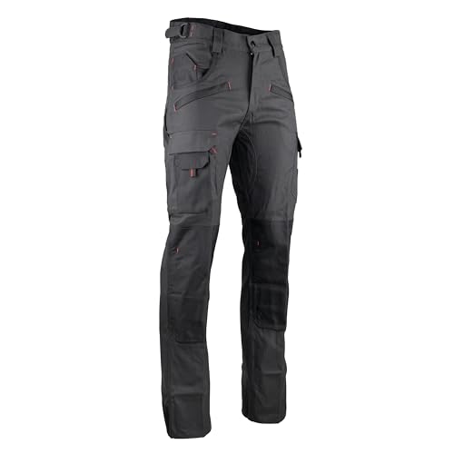 LMA Hose mit Taschen, Knieschützer, grau/schwarz, Mehrfarbig, 1261 Argile von LMA Workwear