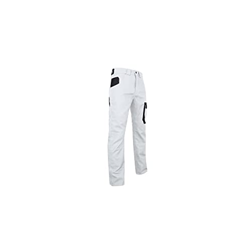 LMA Workwear 1474 FACADE Zweifarbige Hose, Größe 54, Weiß/Nachtgrau von LMA Workwear