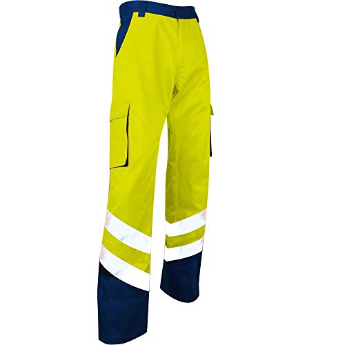 LMA Workwear 1563 PROTECTION Zweifarbige Hose mit Hoher Sichtbarkeit Metallfrei 5 Gürtelschlaufen, Größe 46, Mitternachtsblau/Fluoreszierendes Gelb LMA Workwear 1563 PROTECTION Zweifarbige Hose mit Hoher Sichtbarkeit Metallfrei 5 Gürtelschlaufen, Größe 46, Mitternachtsblau/Fluoreszierendes Gelb von LMA Workwear