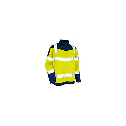 LMA Workwear 2170 PRECAUTION Zweifarbige Jacke mit Hoher Sichtbarkeit ohne Metall Stehkragen, Größe M, Mitternachtsblau/Fluoreszierendes Gelb LMA Workwear 2170 PRECAUTION Zweifarbige Jacke mit Hoher Sichtbarkeit ohne Metall Stehkragen, Größe M, Mitternachtsblau/Fluoreszierendes Gelb von LMA Workwear